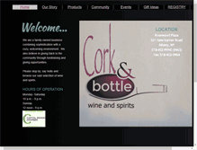 Tablet Screenshot of corkandbottle.biz